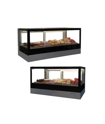 EXQUISITE CAKE DISPLAY COLD CABINET 3 SHELVES + BASE – LENGTH OPTION (mm) :  900, 1200, 1500 - Commercial Kitchen Equipment Supplier
